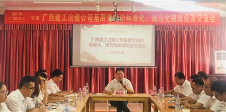 公司黨委召開基層黨組織標準化、規范化建設經驗交流會