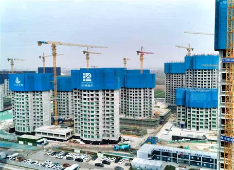 【真抓實干 奮勇爭先】冶建公司一區外項目5棟樓陸續封頂