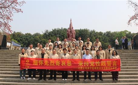 賡續紅色血脈 凝聚奮進力量丨南寧區域黨總支開展清明祭掃主題黨日活動
