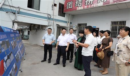 柳梧兩地政協聯合調研組考察柳北區危舊房改造項目